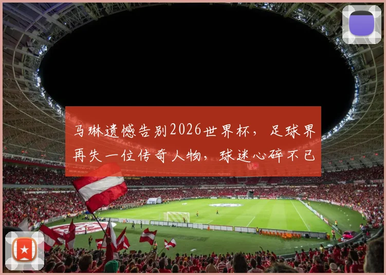 马琳遗憾告别2026世界杯，足球界再失一位传奇人物，球迷心碎不已。